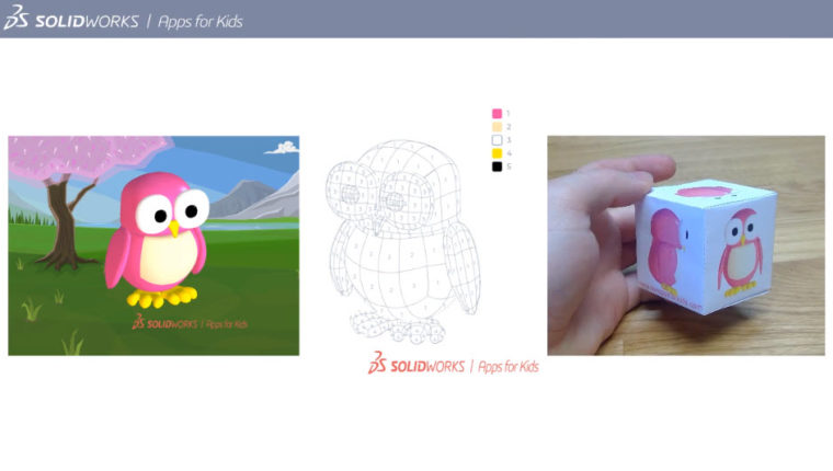 SOLIDWORKS Apps for Kids How-To: 2D Print a Shape It Creation