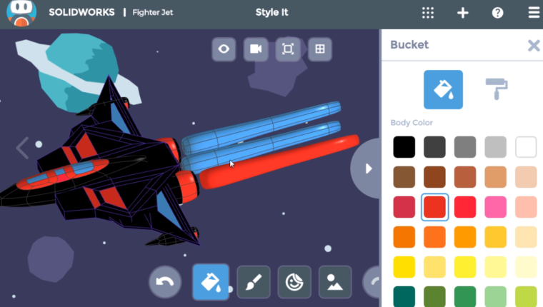 SOLIDWORKS Apps for Kids How-To: Adding Color