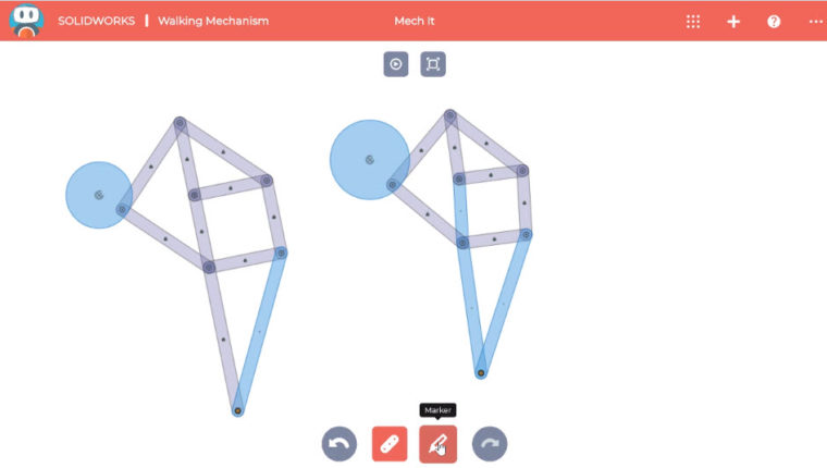 SOLIDWORKS Apps for Kids How-To: Walking Mechanism