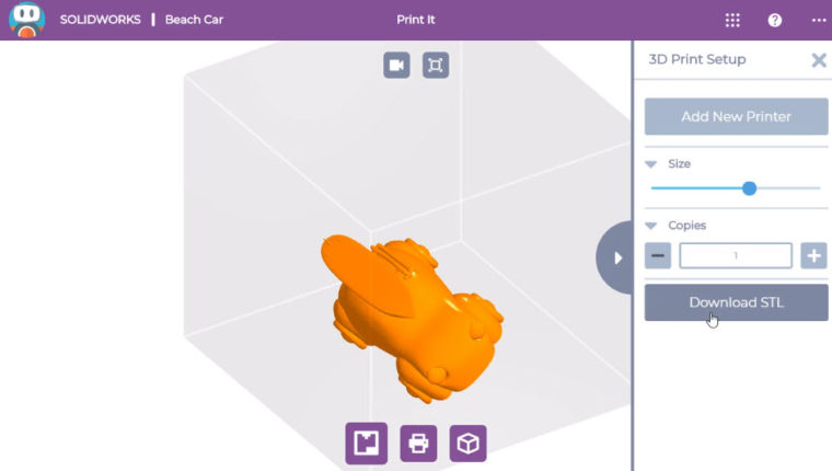 SOLIDWORKS Apps for Kids How-To: Change 3D Print Orientation